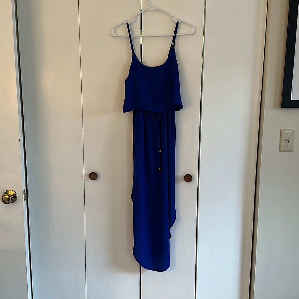 Flowy blue dress